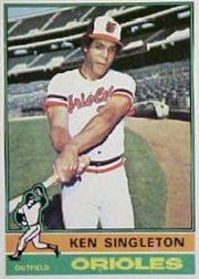 1976 Topps Baseball Cards      175     Ken Singleton